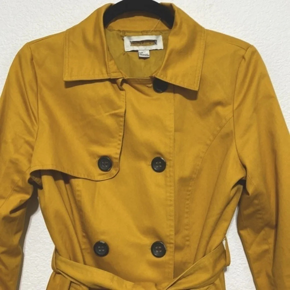 Mustard Yellow Trench Coat - Picture 4 of 8